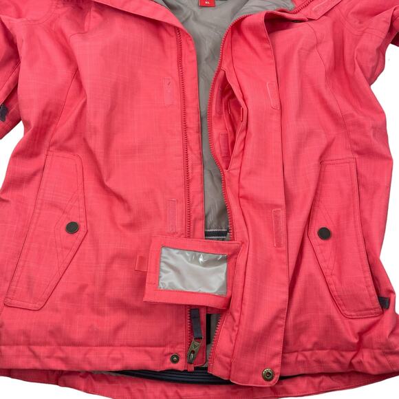 Burton Jet Set Snowboard Ski Snow Jacket Dryride Bright Orange Size XL - Picture 14 of 16